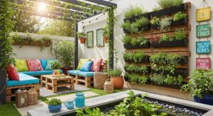 featured: eco chic living: how to create a viral garden oasis on a budget