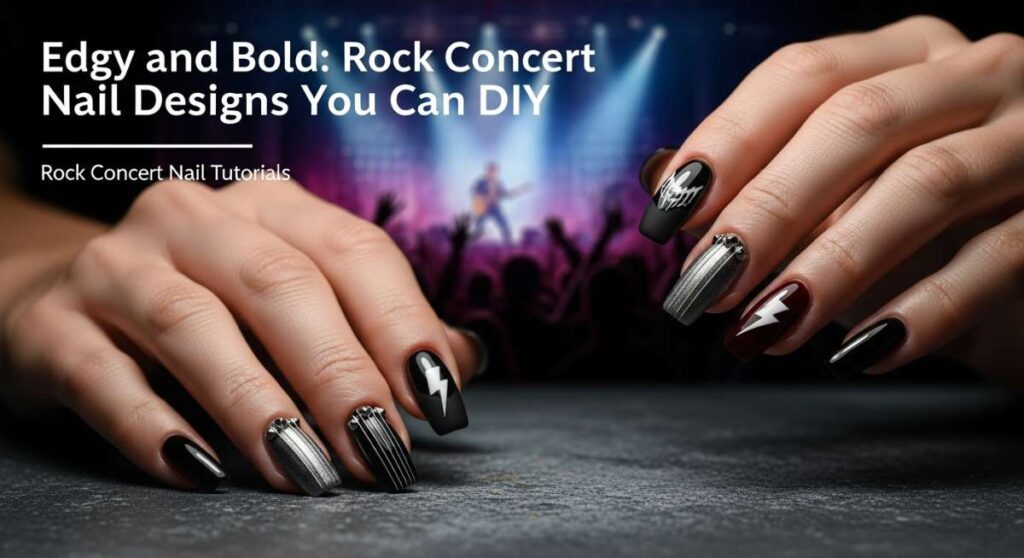 featured: edgy and bold: rock concert nail designs you can diy