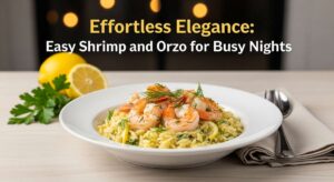 featured: effortless elegance: easy shrimp and orzo for busy nights
