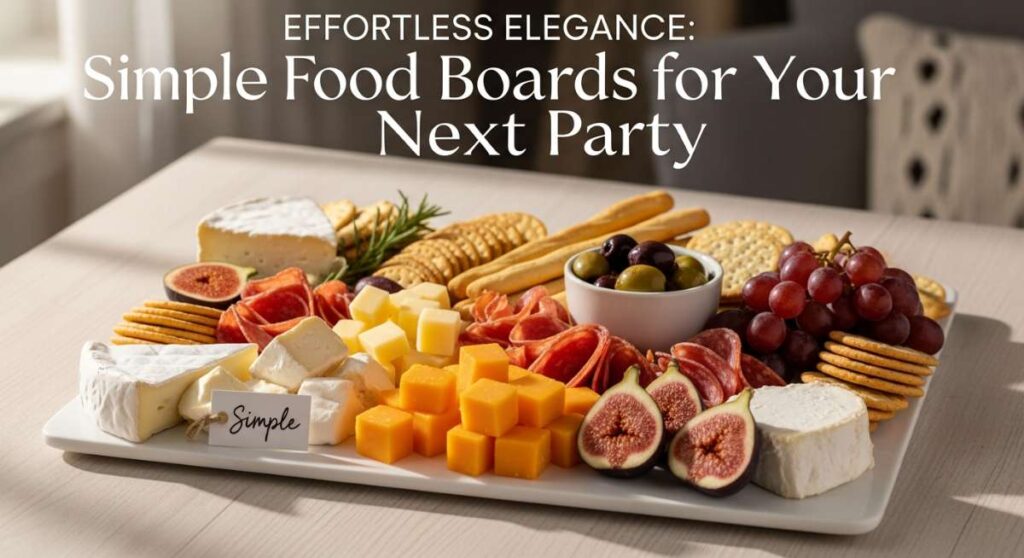 featured: effortless elegance: simple food boards for your next party