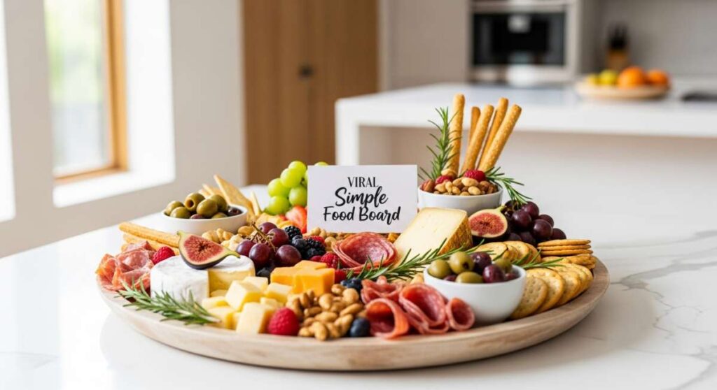featured: effortless entertaining: how to build the viral simple food board