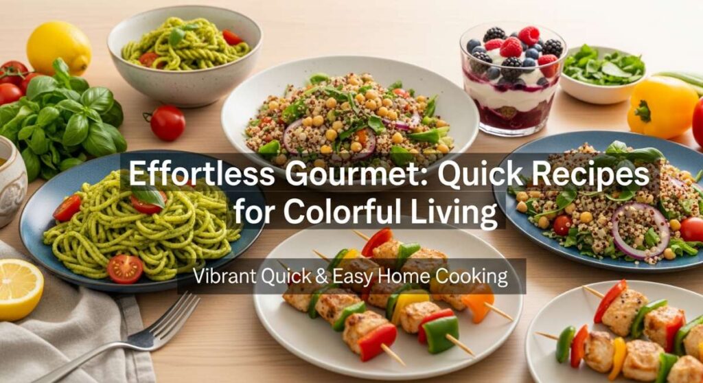 featured: effortless gourmet: quick recipes for colorful living