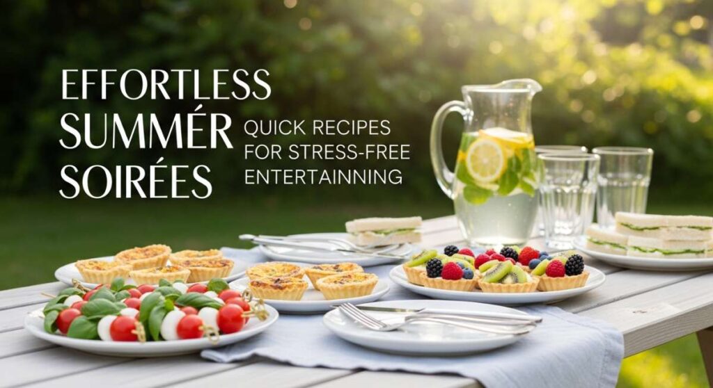 featured: effortless summer soirées: quick recipes for stress free entertaining