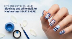 featured: effortlessly chic: your blue and white nail art masterclass starts here