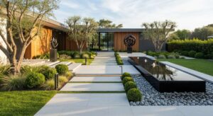featured: elevate your estate: modern luxury landscaping trends for your front yard
