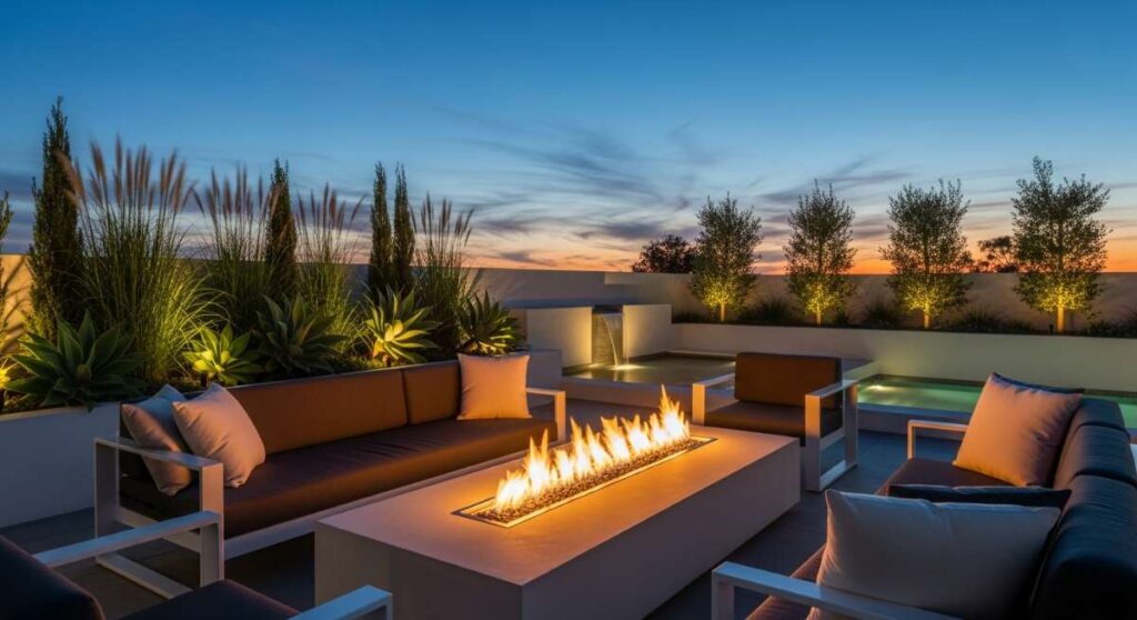 featured: elevate your evenings: luxury fire pit designs for the modern home
