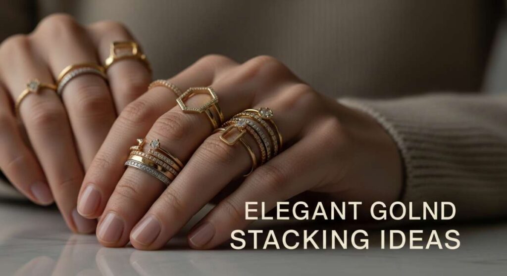 featured: elevate your hand jewelry: elegant gold ring stacking ideas