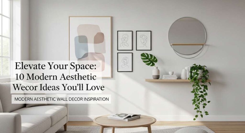 featured: elevate your space: 10 modern aesthetic wall decor ideas you'll love