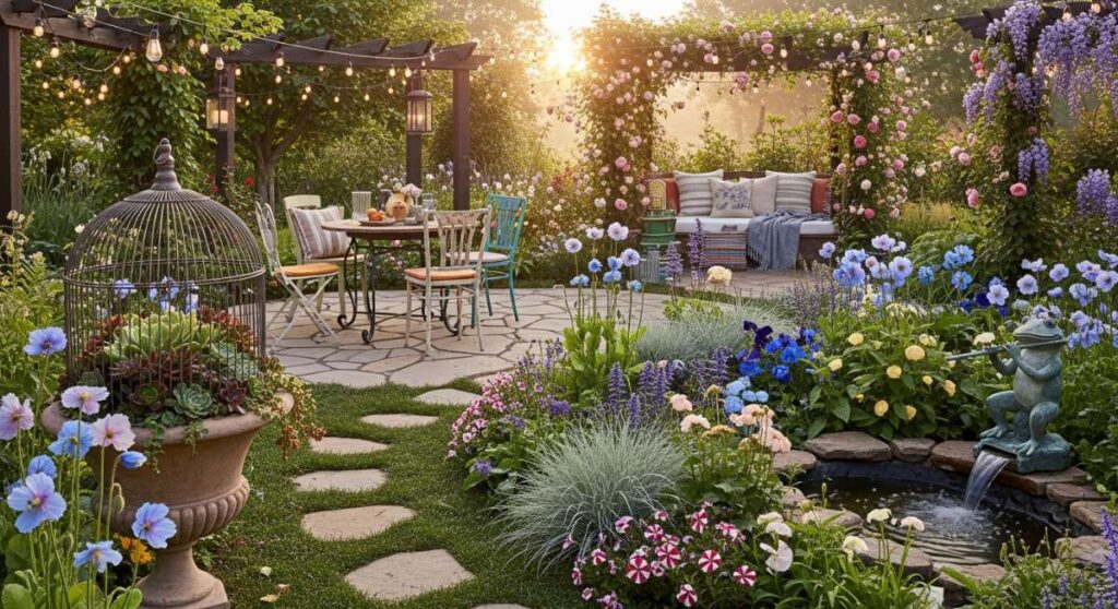 featured: enchanted outdoor living: 7 whimsical garden trends to try this season