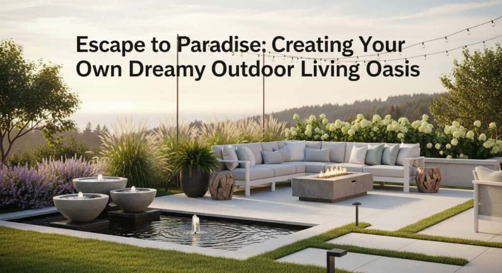 featured: escape to paradise: creating your own dreamy outdoor living oasis