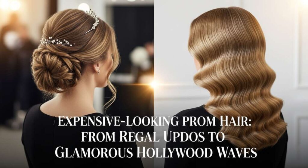 featured: expensive looking prom hair: from regal updos to glamorous hollywood waves