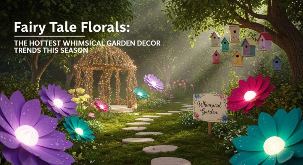 featured: fairy tale florals: the hottest whimsical garden decor trends this season