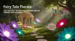 featured: fairy tale florals: the hottest whimsical garden decor trends this season
