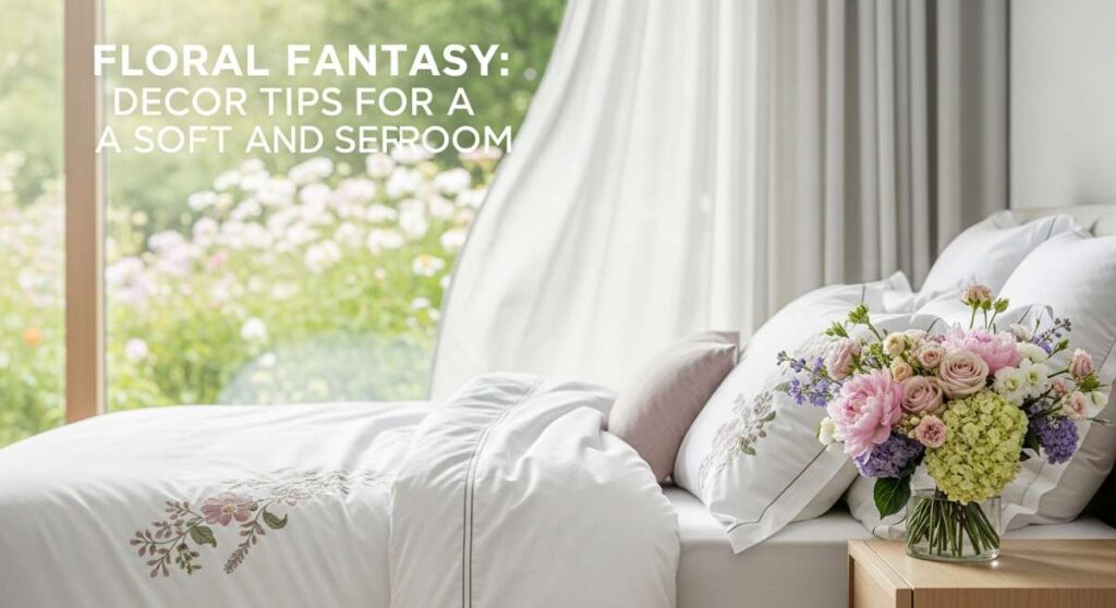 featured: floral fantasy: decor tips for a soft and serene bedroom