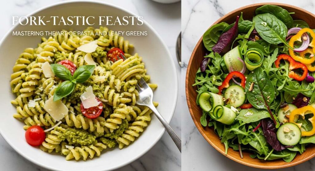 featured: fork tastic feasts: mastering the art of pasta and leafy greens