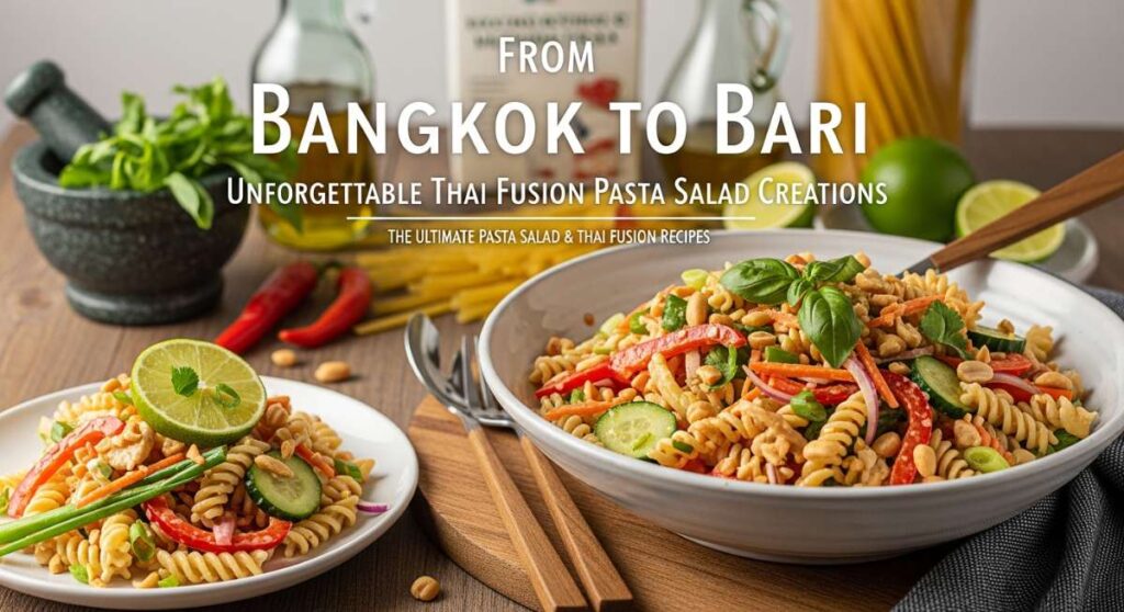 featured: from bangkok to bari: unforgettable thai fusion pasta salad creations