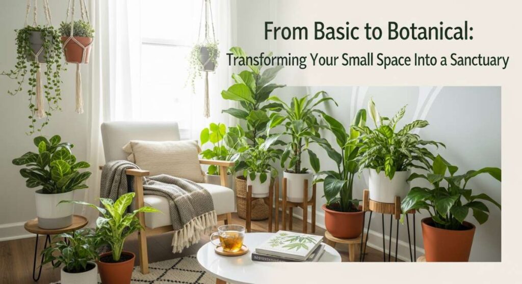 featured: from basic to botanical: transforming your small space into a sanctuary