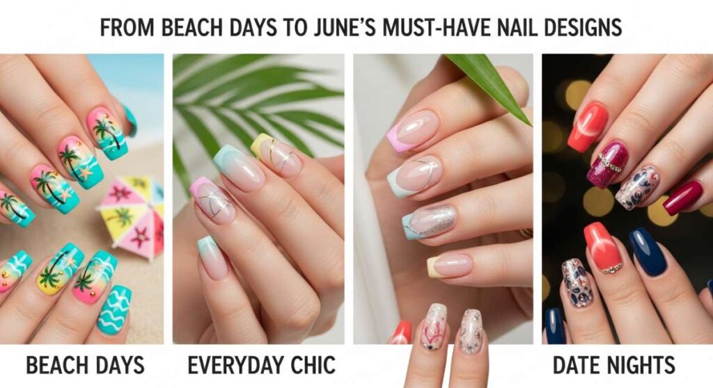 featured: from beach days to date nights: june’s must have nail designs