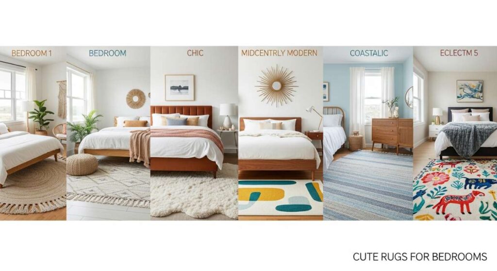 featured: from boho to chic: the best cute rugs for every bedroom style
