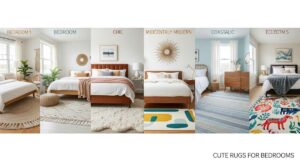featured: from boho to chic: the best cute rugs for every bedroom style