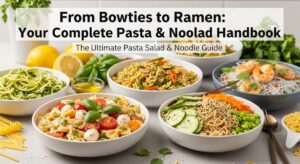 featured: from bowties to ramen: your complete pasta & noodle salad handbook