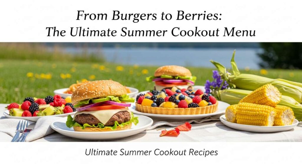 featured: from burgers to berries: the ultimate summer cookout menu