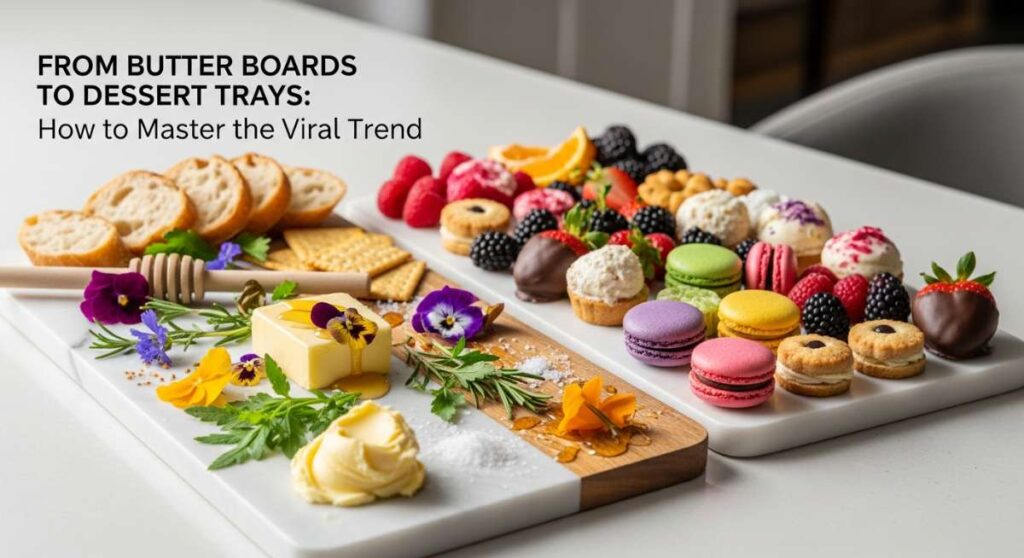 From Butter Boards to Dessert Trays: How to Master the Viral Trend featured: from butter boards to dessert trays: how to master the viral trend