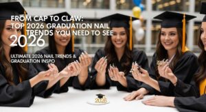 featured: from cap to claw: top 2026 graduation nail trends you need to see