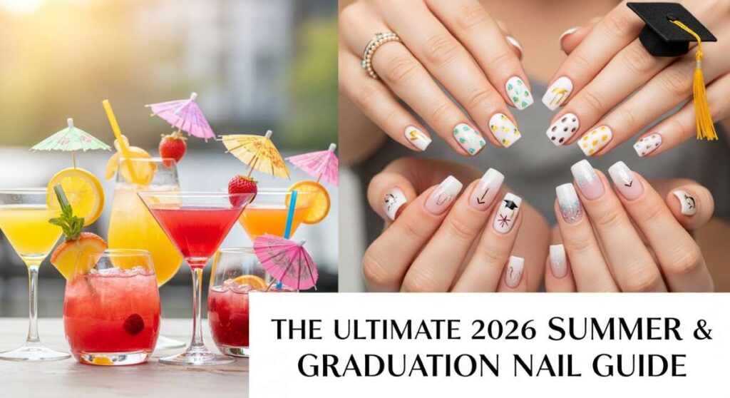 featured: from caps to cocktails: the ultimate 2026 summer & graduation nail guide