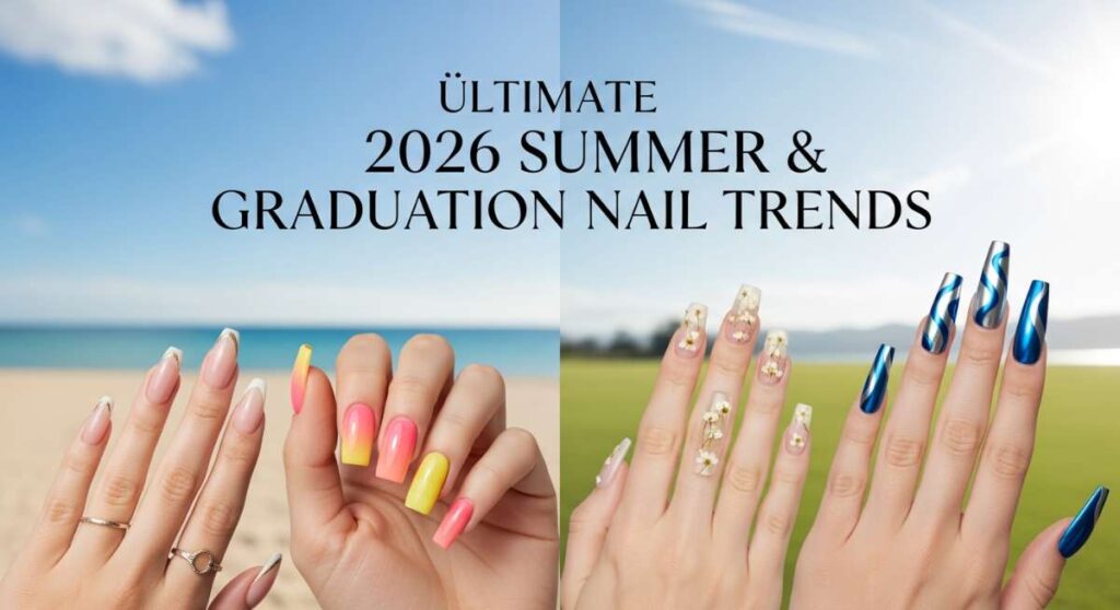 featured: from ceremony to sand: the must have 2026 summer & graduation nail trends