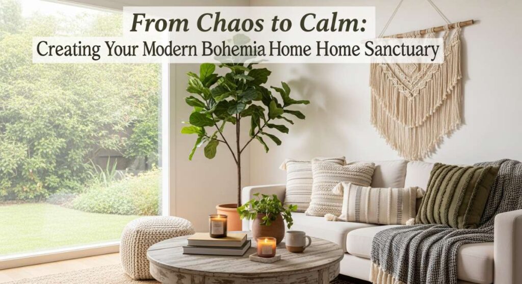 featured: from chaos to calm: creating your modern bohemian home sanctuary
