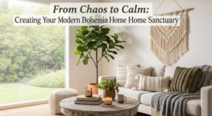 featured: from chaos to calm: creating your modern bohemian home sanctuary