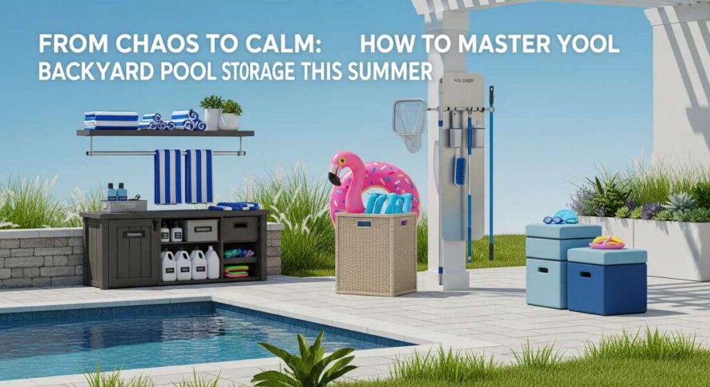 featured: from chaos to calm: how to master your backyard pool storage this summer