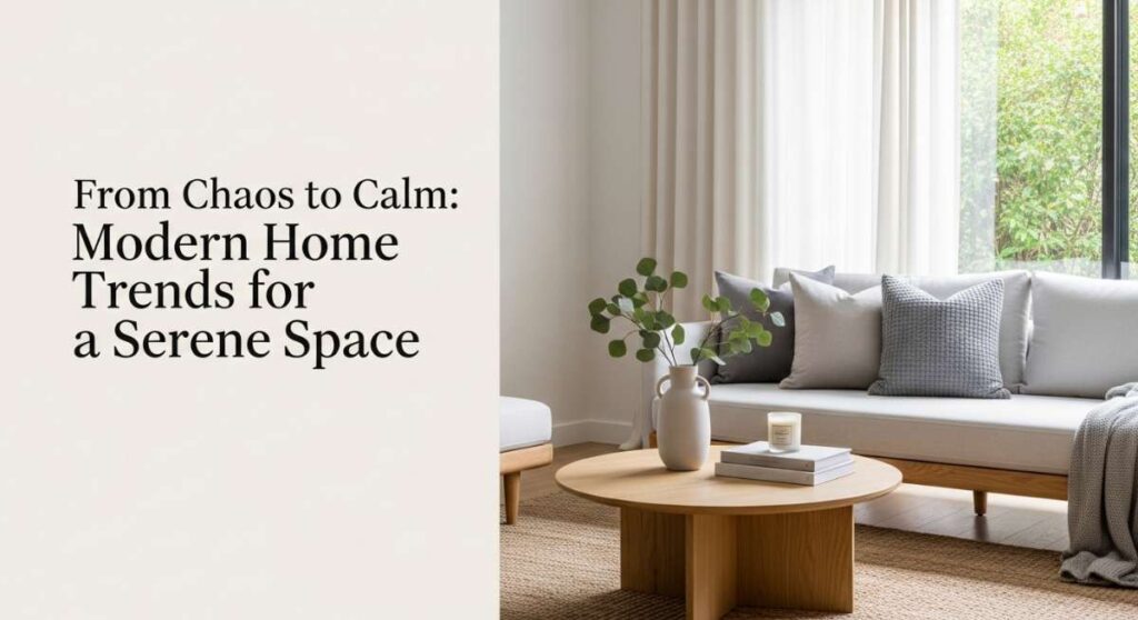 featured: from chaos to calm: modern home trends for a serene space