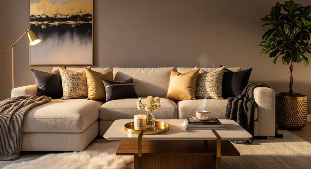 featured: from cold to gold: transforming your lounge into a luxurious sanctuary