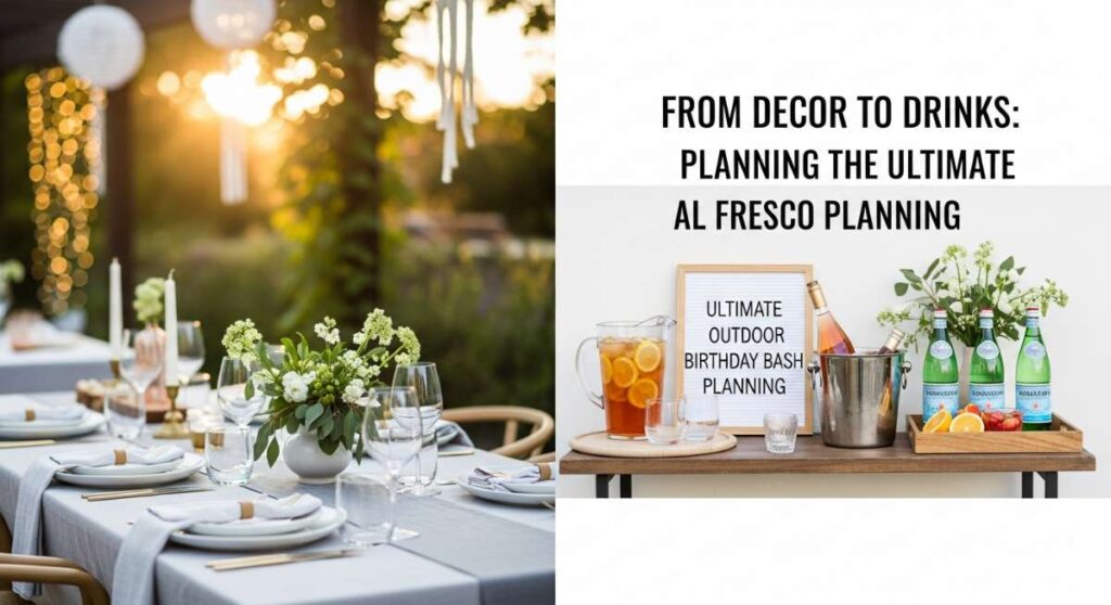 featured: from decor to drinks: planning the ultimate al fresco birthday