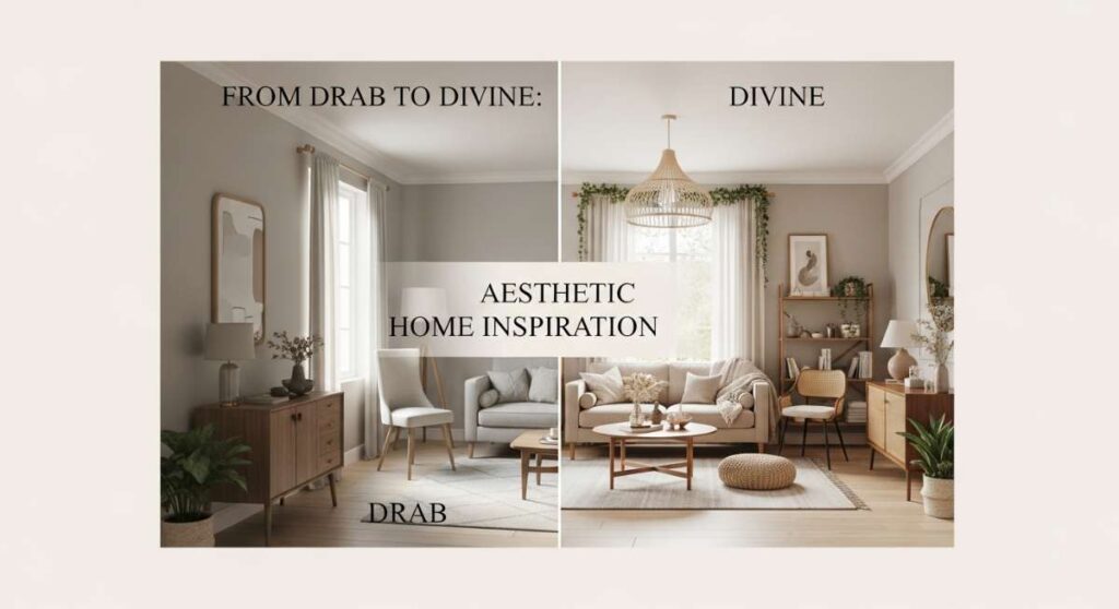 From Drab to Divine: Aesthetic Home Inspiration for Every Room featured: from drab to divine: aesthetic home inspiration for every room