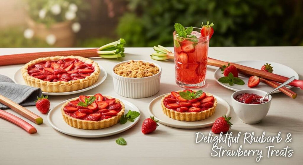 featured: from garden to table: 5 delightful strawberry rhubarb treats you’ll love