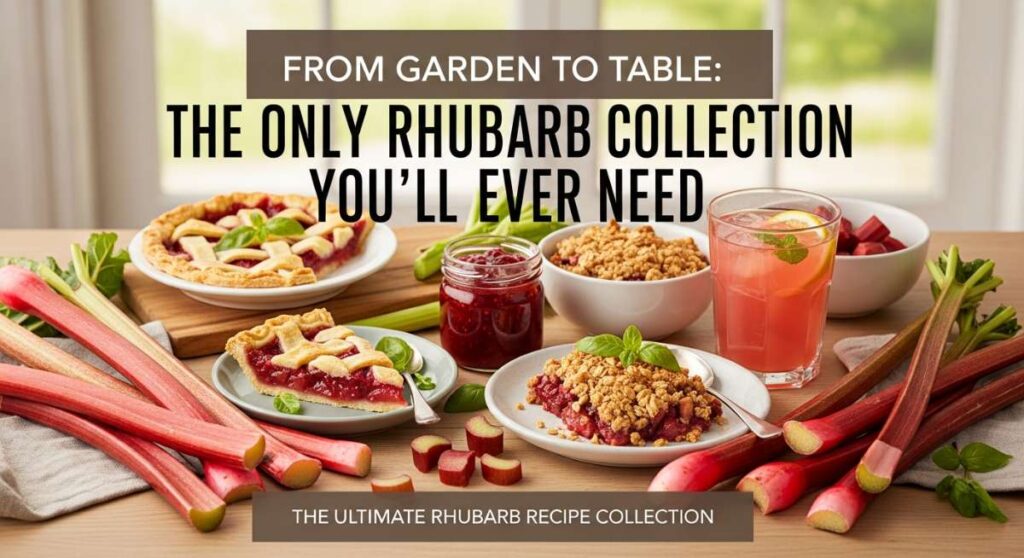 featured: from garden to table: the only rhubarb recipe collection you’ll ever need