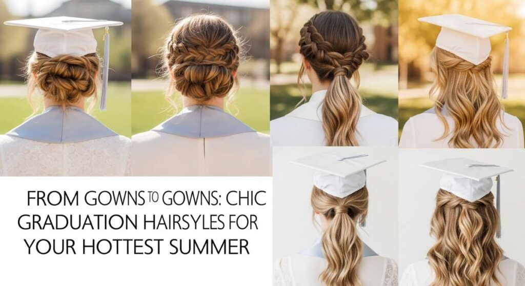 From Gowns to Gowns: Chic Graduation Hairstyles for Your Hottest Summer featured: from gowns to gowns: chic graduation hairstyles for your hottest summer