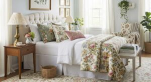 featured: from granny chic to grandmillennial: vintage floral bedroom inspo