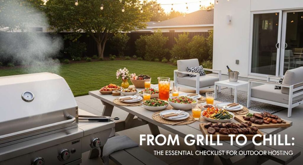 From Grill to Chill: The Essential Checklist for Outdoor Hosting featured: from grill to chill: the essential checklist for outdoor hosting