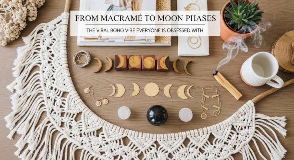 featured: from macramé to moon phases: the viral boho vibe everyone is obsessed with