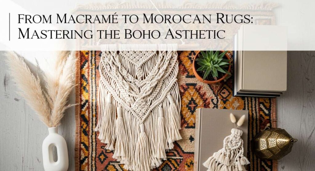 featured: from macramé to moroccan rugs: mastering the boho aesthetic