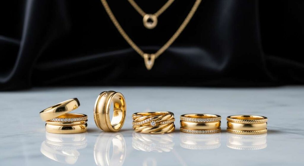 featured: from minimalist to statement: the best luxury gold rings for layering