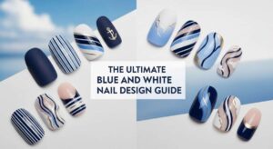 featured: from navy to sky: the hottest blue and white nail art trends