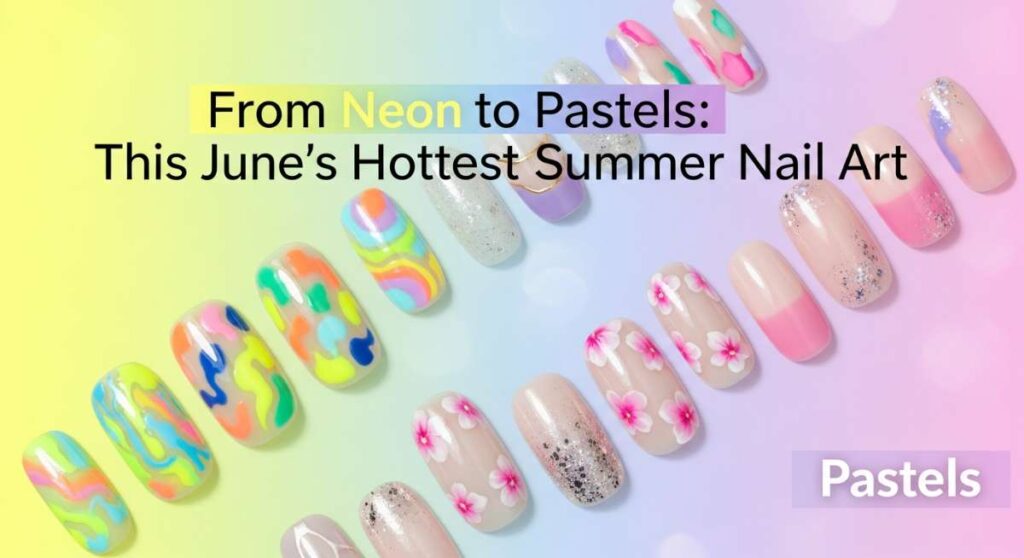 featured: from neon to pastels: this june's hottest summer nail art