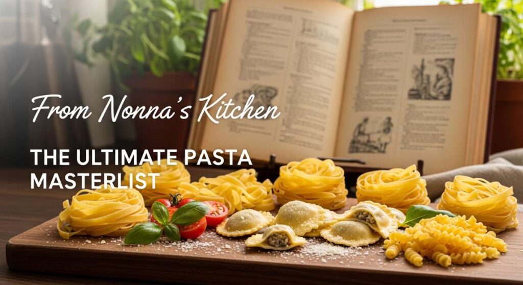 featured: from nonna’s kitchen: the ultimate pasta masterlist