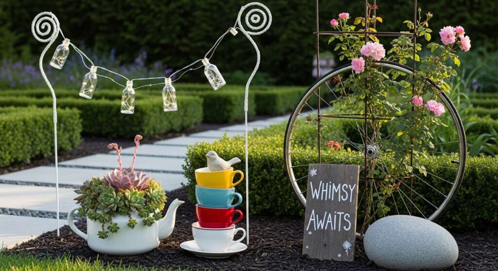 featured: from ordinary to otherworldly: whimsical garden decor you can make