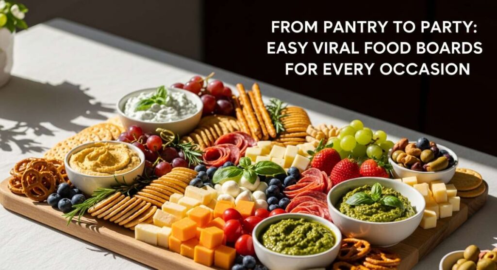 featured: from pantry to party: easy viral food boards for every occasion